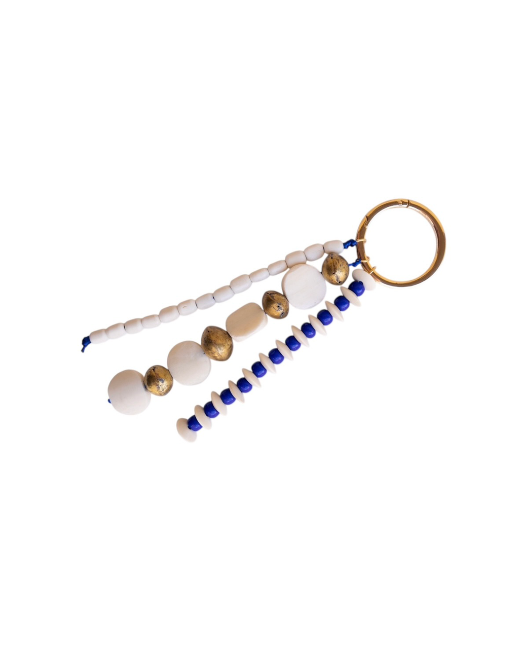 Keychain with beads on a white background